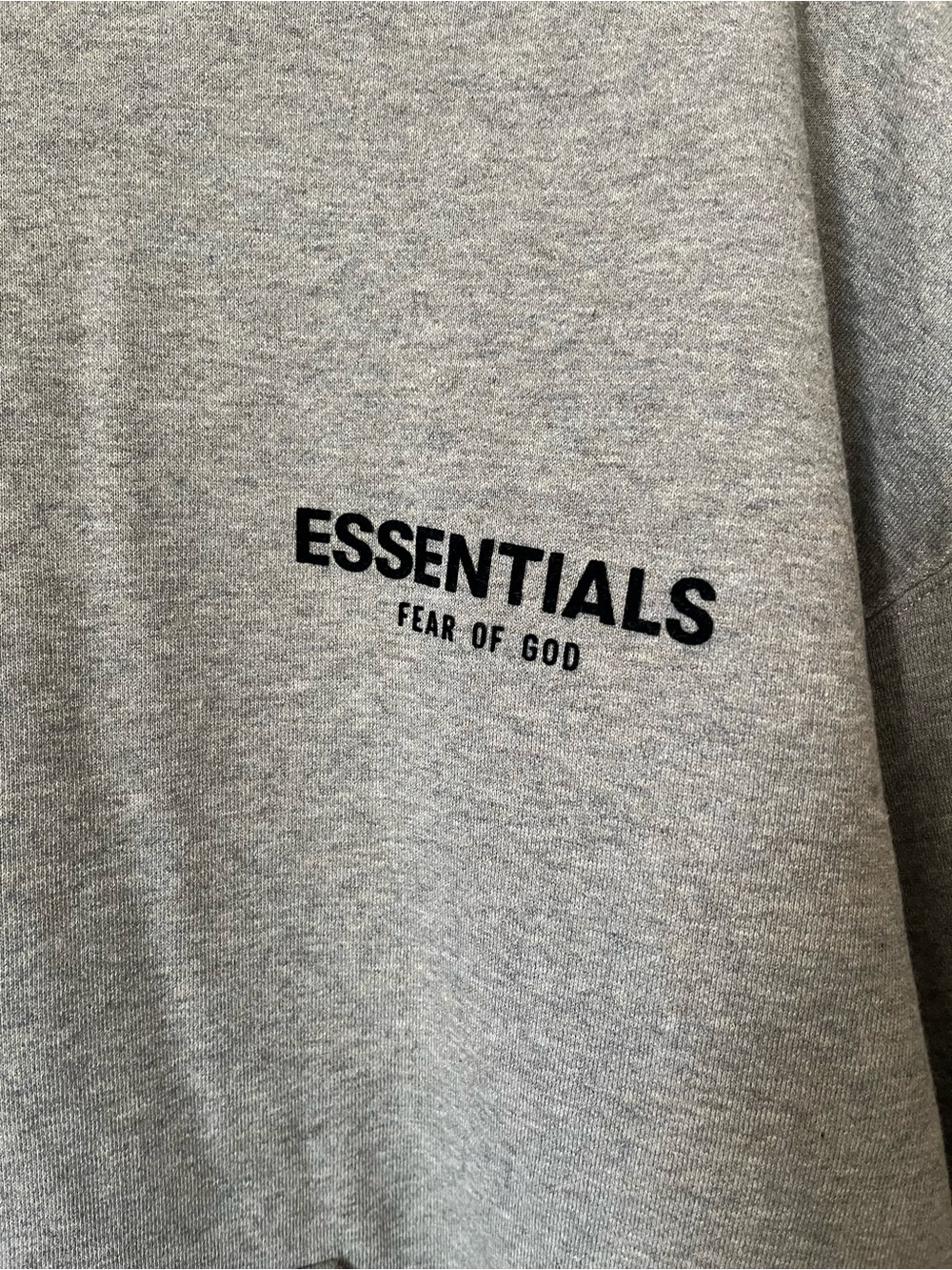 Fear of God Essentials Gray Crewneck Hoodie - Picture 3 of 5
